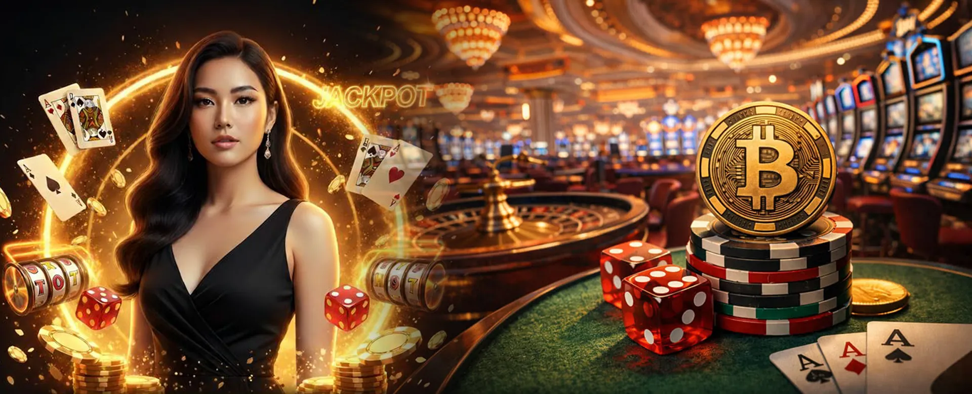 Live Casino Dealer with game elements
