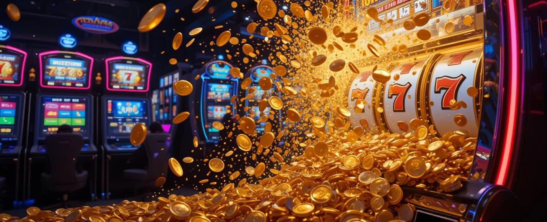Dynamic golden-red abstract casino background with 789bingo logo